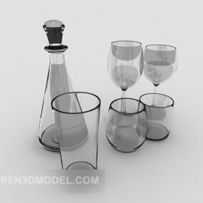 3D-Modell der Küchenglaskollektion