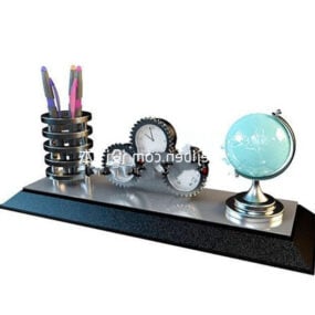 Globe Pen Holder Tableware 3d model