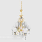Gold Simple Crystal Chandelier