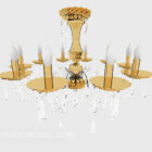 Design lampadario di cristallo casa oro