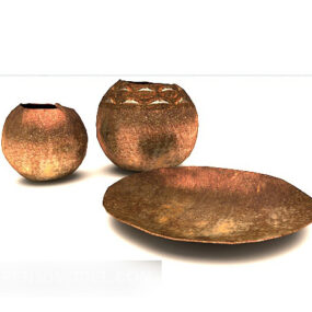Gold Home Decoration Ware 3d model