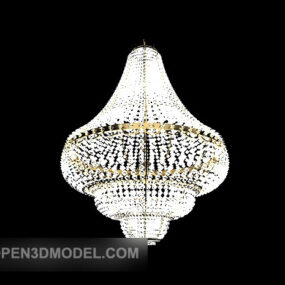 华丽的水晶吊灯设计3d模型