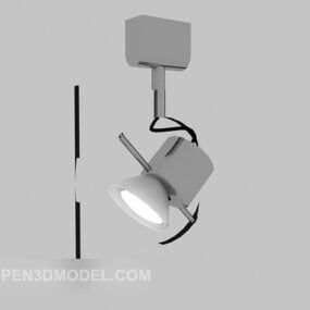 Model 3d Sistem Lampu Sorot Kelabu
