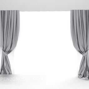 Gray Curtain Collapse 3d model