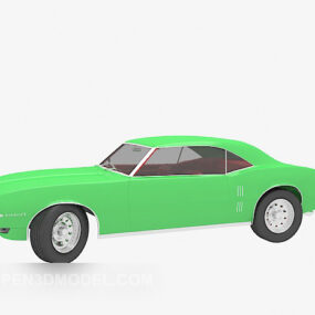 Πράσινο αυτοκίνητο Lowpoly μοντέλο 3d