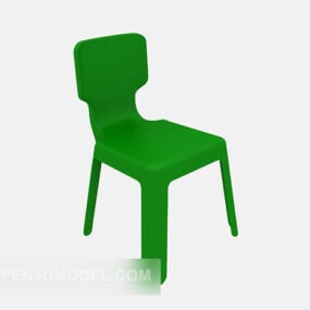 Green Children’s Chair 3d model