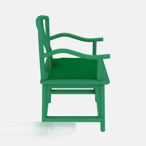 Πράσινη καρέκλα κύκλου τρισδιάστατο μοντέλο