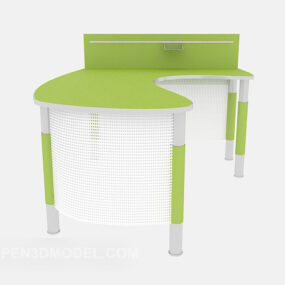 绿色塑料新鲜办公桌3d模型
