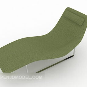 Green Lounge Chair Outdoor 3d-modell