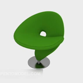 Zielony relaksujący fotel wypoczynkowy Model 3D