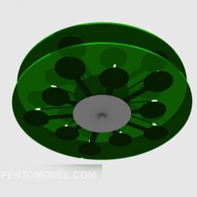 Green Shade Top Lamp 3d model