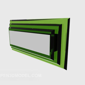 نموذج الجدار الأخضر ثلاثي الأبعاد