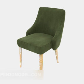 Groene back-up loungestoel 3D-model
