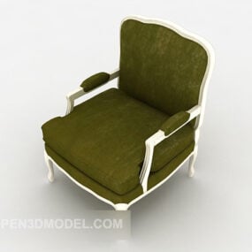 صندلی کمد سبز مدل سه بعدی