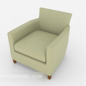 Green Fresh Single Sofa 3d model