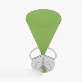 Πράσινη καρέκλα με ψηλό σκαμπό 3d μοντέλο