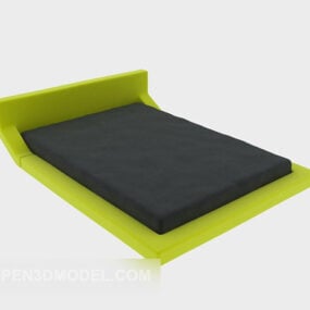 Green Mattress Bed 3d model