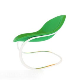 3д модель зеленого минималистичного повседневного стула