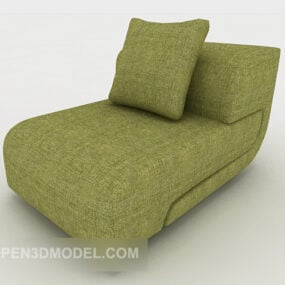 Divano pigro moderno verde modello 3d