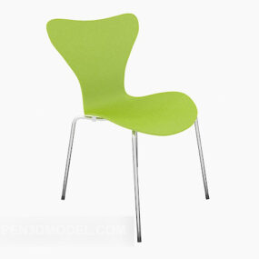 Poltrona lounge moderna verde modello 3d