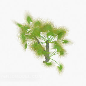 Green Needle Plant 3d model