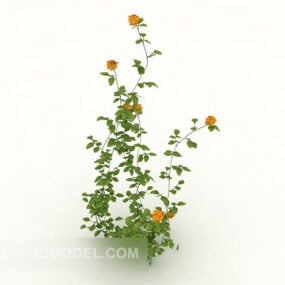 Green Outdoor Plant Flower Tree 3d model