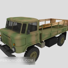 Militærgrøn pickup 3d-model