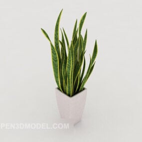 Ingemaakte groene plantboom 3D-model