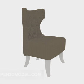 مدل سه بعدی صندلی خانگی آمریکایی خاکستری