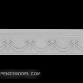 Grey Corner Molding 3d model