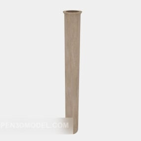 Building Grey Stone Pillar 3d model