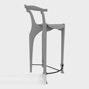 صندلی نوار خاکستری مدل سه بعدی