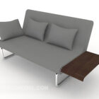 Grey Casual Simple Double Sofa