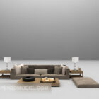 Furnitur Meja Sofa Modern Abu-abu