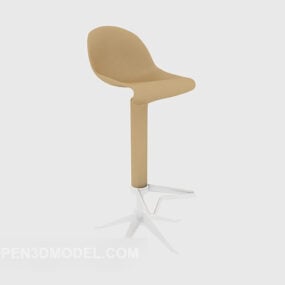 Chaise décontractée grise à talons hauts modèle 3D