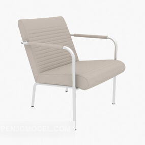 Chaise longue moderne grise modèle 3D
