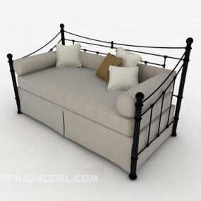 Grey Home Sofa 3d model