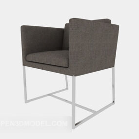 Grey Sofa Chair 3d model