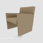 Grey sofa lounge chair 3d model