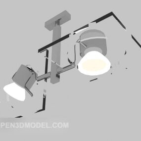 Grå scen Spotlight 3d-modell