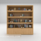 Librería de madera para biblioteca