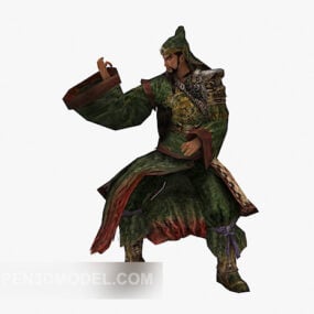 Mô hình 3d nhân vật Quan Vân Long