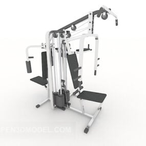 Sport Gym Hyperextension 3d-model