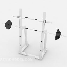 3D-Modell der Fitnessstudio-Gewichthebeausrüstung