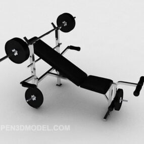 Modelo 3D de academia de levantamento de peso