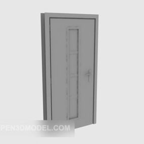 3д модель домашней двери с рамой