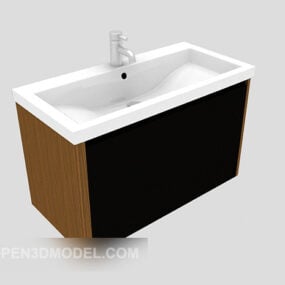 Gabinete para lavado de manos Estilo simple Modelo 3d