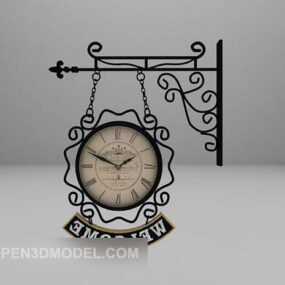 Classic Hanging Clock 3d model