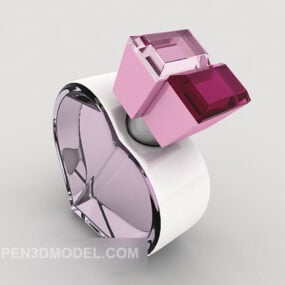 Hjärtformade diamantsmycken 3d-modell
