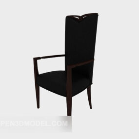 Korkeaselkäinen ruokapöydän tuoli 3d-malli